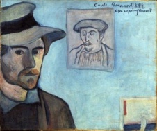 Emile Bernard, Self-Portrait with Portrait of Gauguin, 1888
