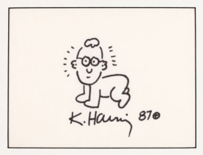 Keith Haring Untitled (self-portrait crawling)