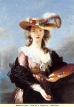 Elisabeth Louise Vigée Le Brun, Self Portrait in a Straw Hat, after 1782