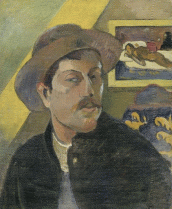 Paul Gauguin (1848-1903) Self-portrait with a hat 1893-1894
