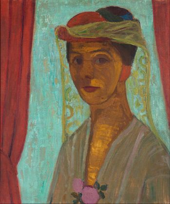 Paula Modersohn-Becker - Self-portrait with hat and veil, 1906 - 1907