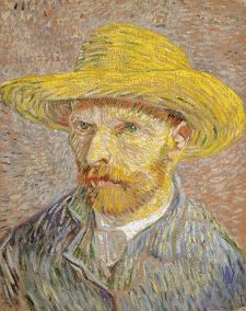 Vincent Van Gogh, Self-Portrait with a Straw Hat , 1887