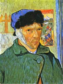 Vincent van Gogh, Self Portrait with Bandaged Ear, 1889
